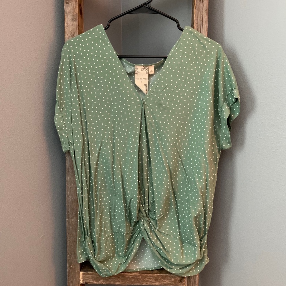 Green blouse